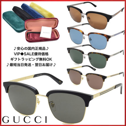 GUCCI Sunglasses Unisex Street Style Combination Frame Blow Line Sunglasses