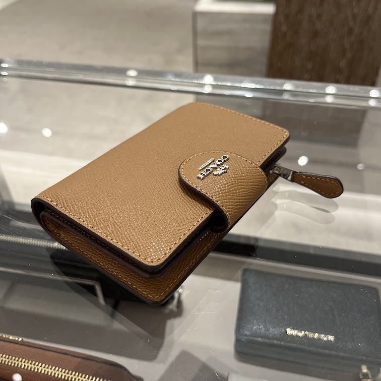 即発 アウトレット COACH レディース 二つ折り財布 6390 レザー