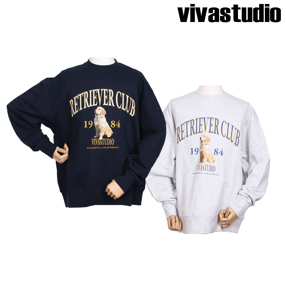 ◆VIVASTUDIO◆ RETRIEVER CREWNECK ☆韓国大人気 男女兼用 新作