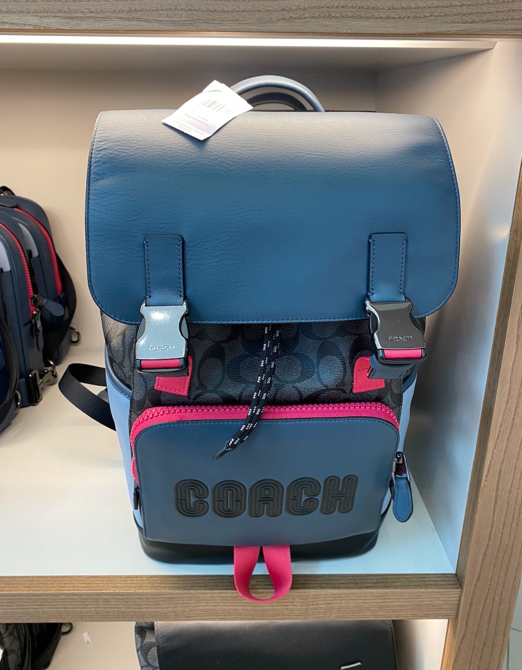 Shop Coach SIGNATURE Track Backpack With Checker Print Shop Coach SIGNATURE Track Backpack With Checker Print