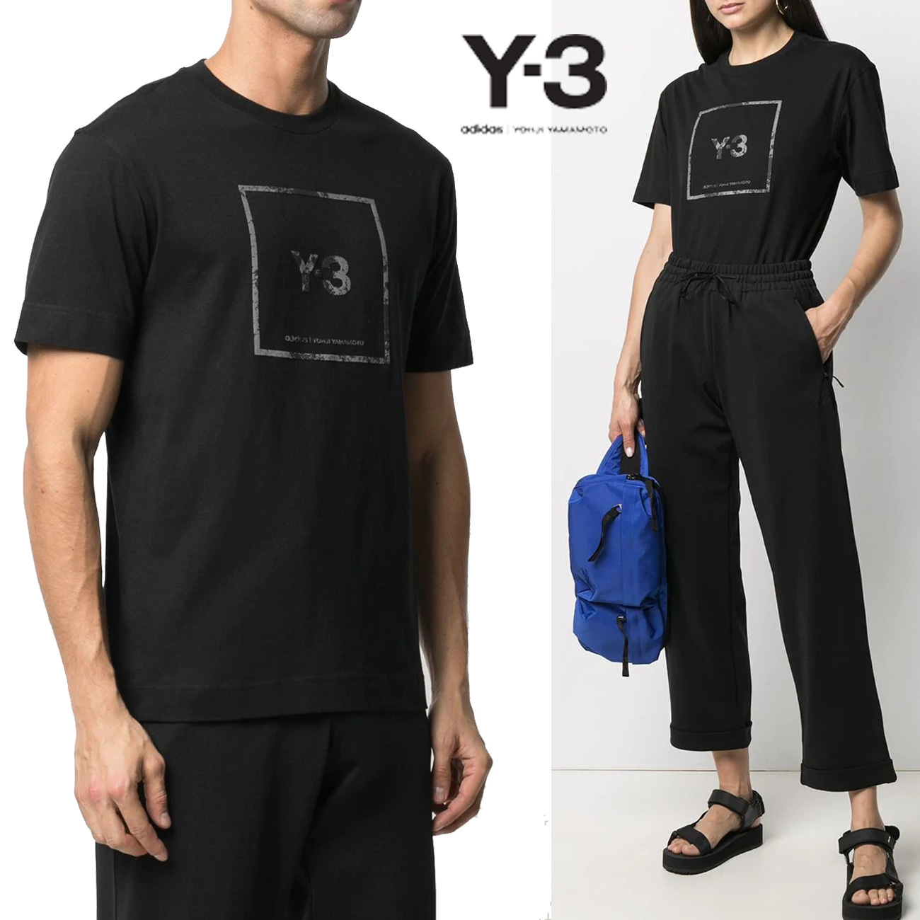 大人気！★Y-3 YOHJI YAMAMOTO★ロゴ半袖Ｔシャツ 男女兼用