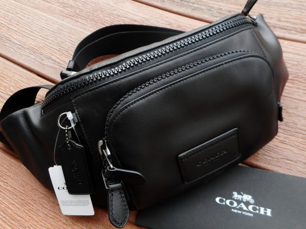 COACH カーフ レザー トラック クロスボディ ボディバッグ C2716