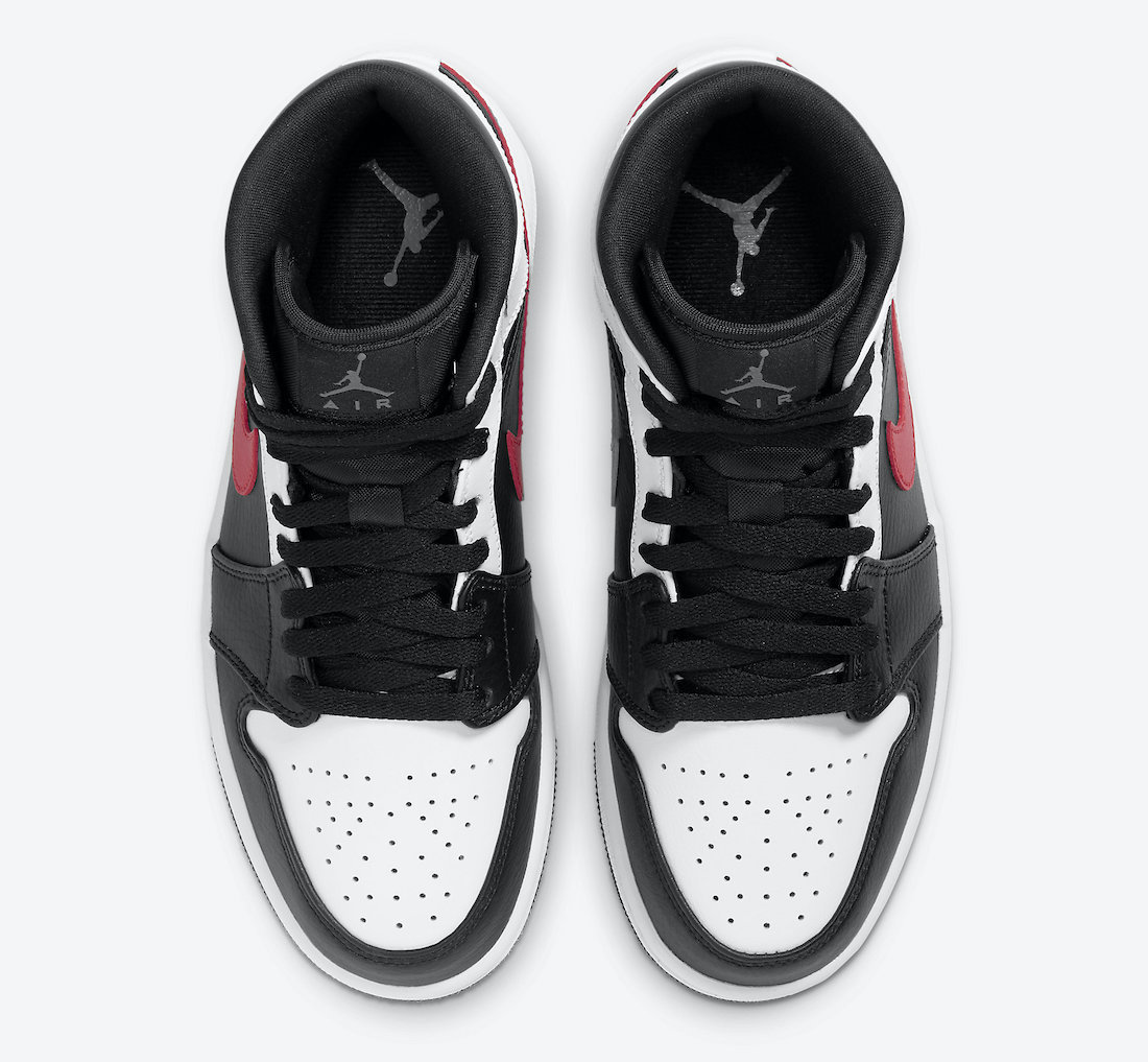 Nike air Jordan 1 Mid Black Chile Red White 2020 AW 20