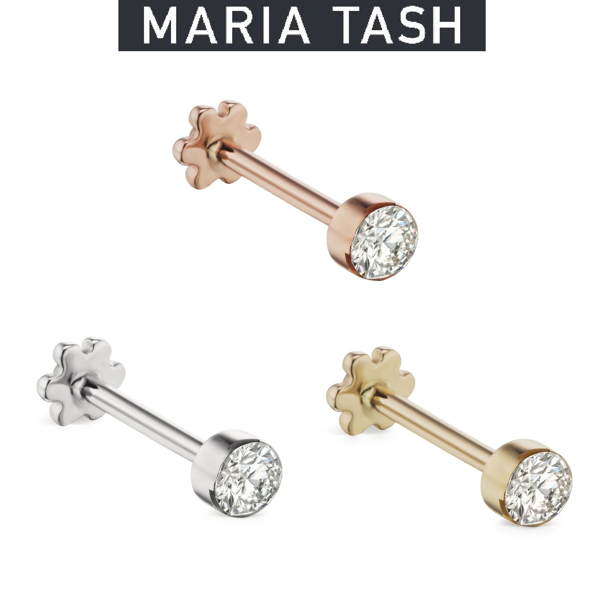 国内発| MARIA TASH Invisible Set Diamond 2mm シングルピアス