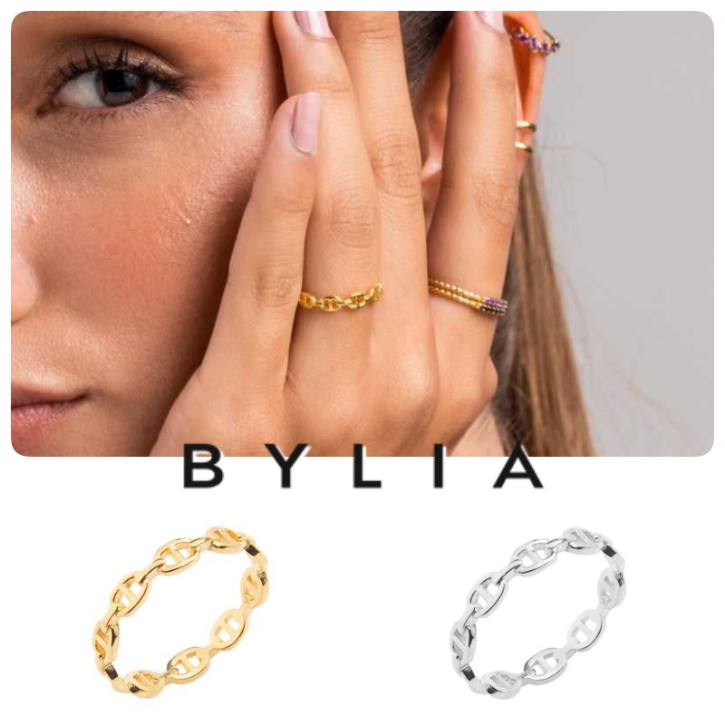 日常に輝く★バルセロナ発ジュエリーByliaリング★ROUND CHAIN