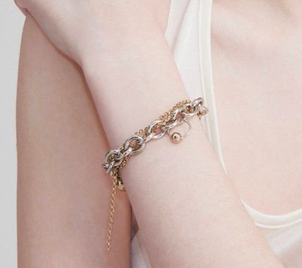 美品♡ジャスティーヌクランケ ゴールド シルバー チェーン