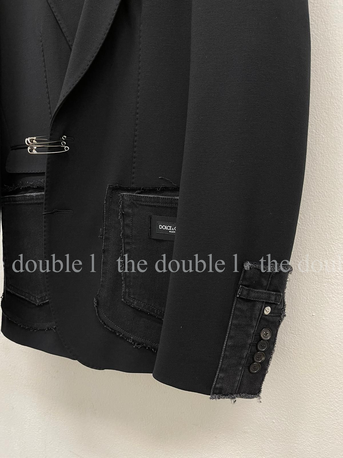 Dolce Gabbana ジャケットその他 【Dolce Gabbana】21SS デニムパッチブレザージャケット 黒色(5)