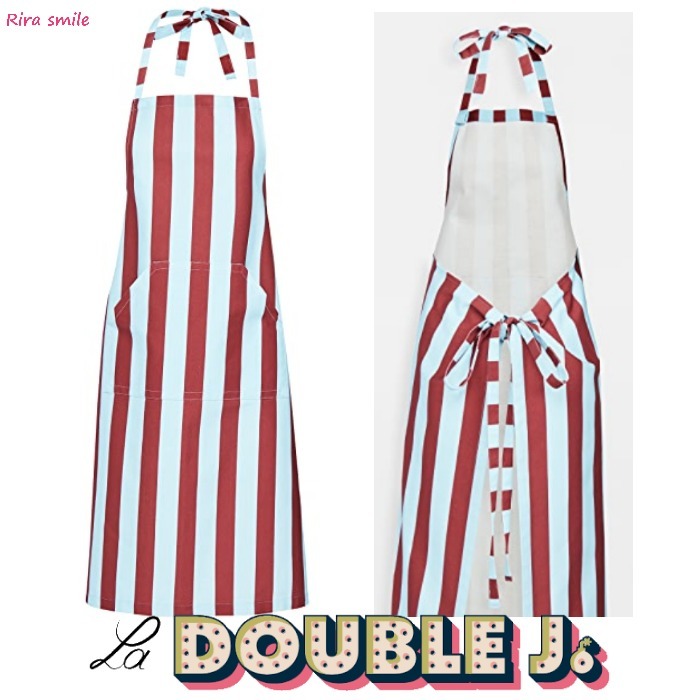 【関税・送料込み】La Double J★ストライプエプロン★ エプロン 【関税・送料込み】La Double J★ストライプエプロン★ エプロン