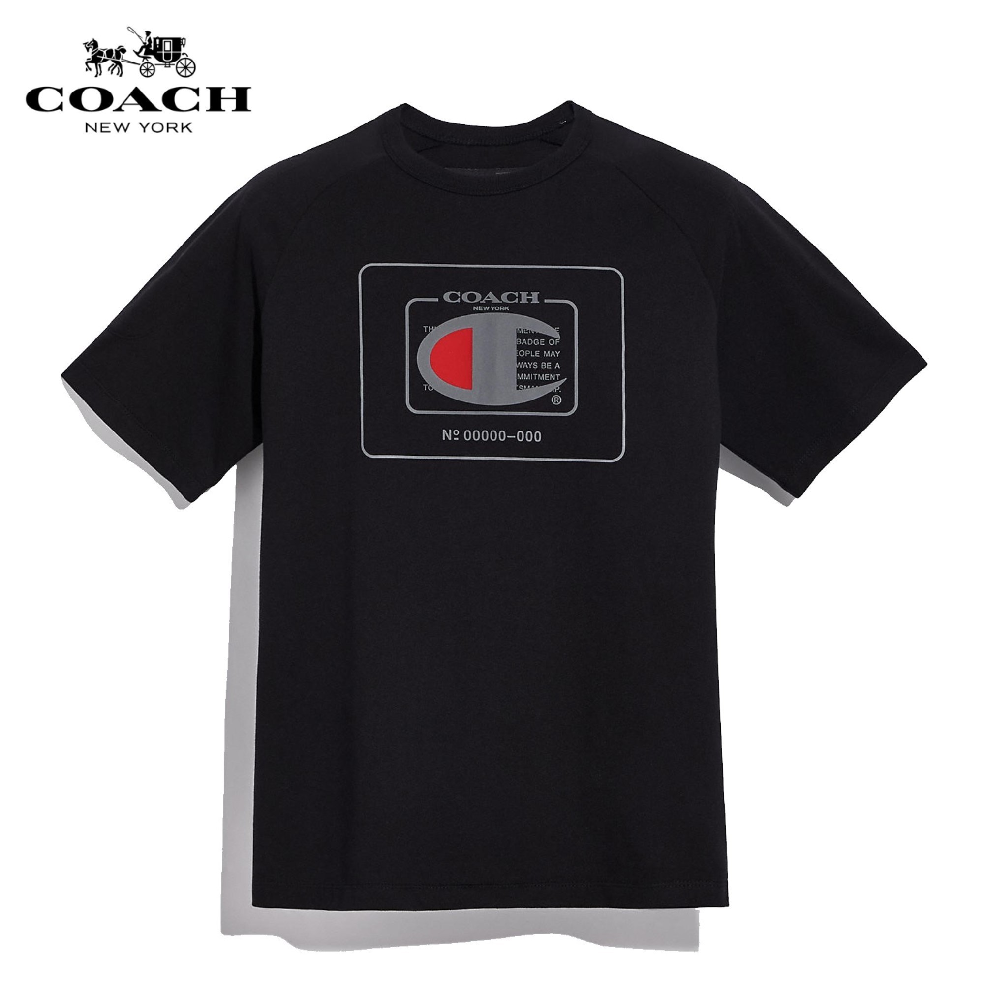 新品!!【COACH★5918】コーチ×チャンピオン♪メンズ半袖Tシャツ