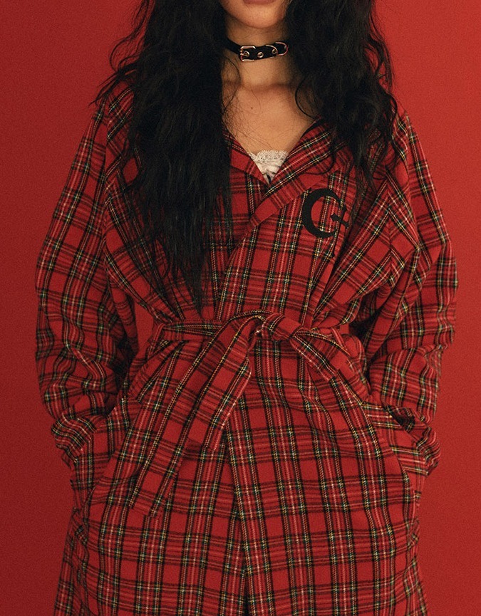 ☆人気☆【CLUT STUDIO】☆1 1 hell tartan check rob.e☆コート