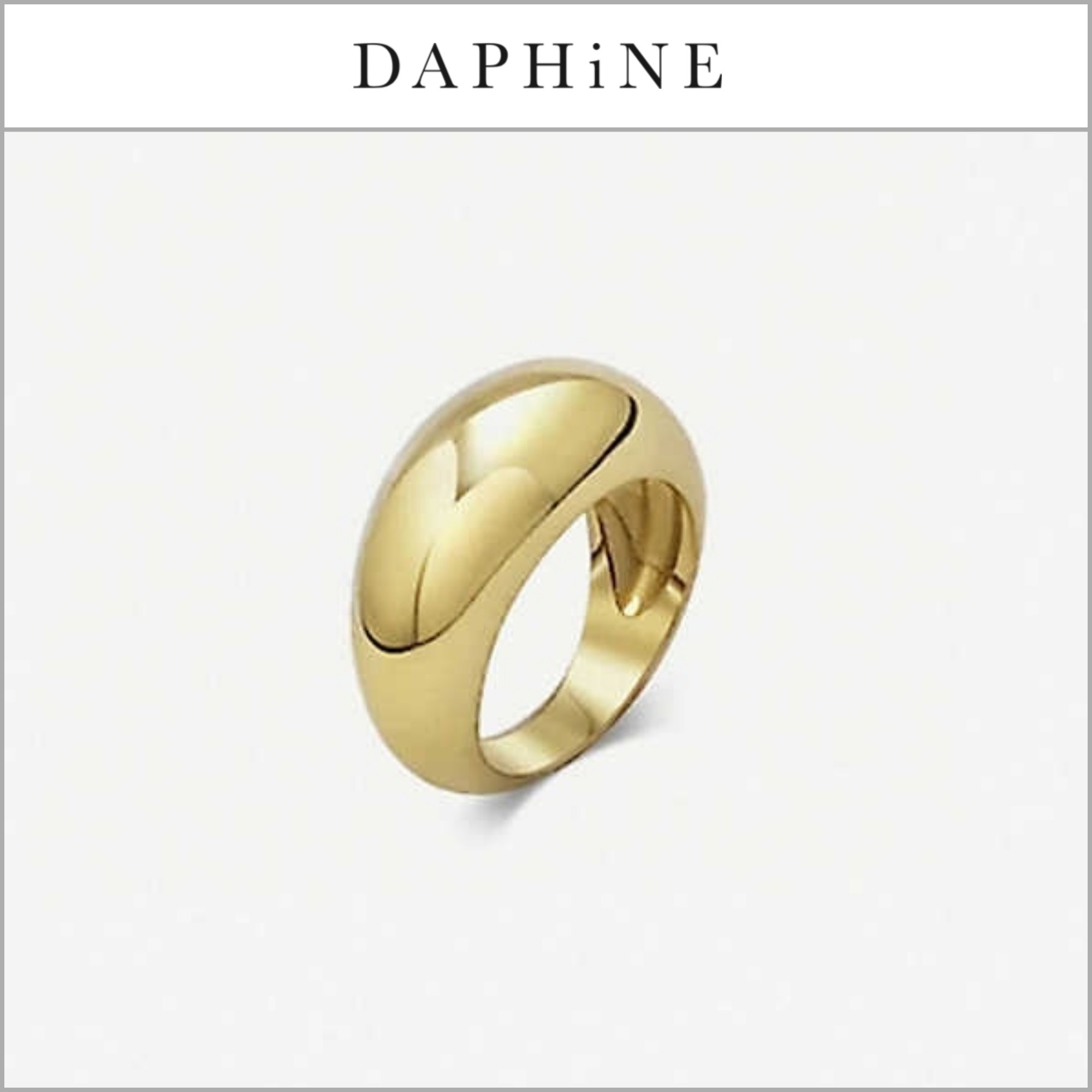 【DAPHiNE】18Kゴールドプレート OLI リング '関税込み'