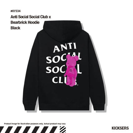 ANTI SOCIAL SOCIAL CLUB Hoodies Unisex Street Style Logo Hoodies