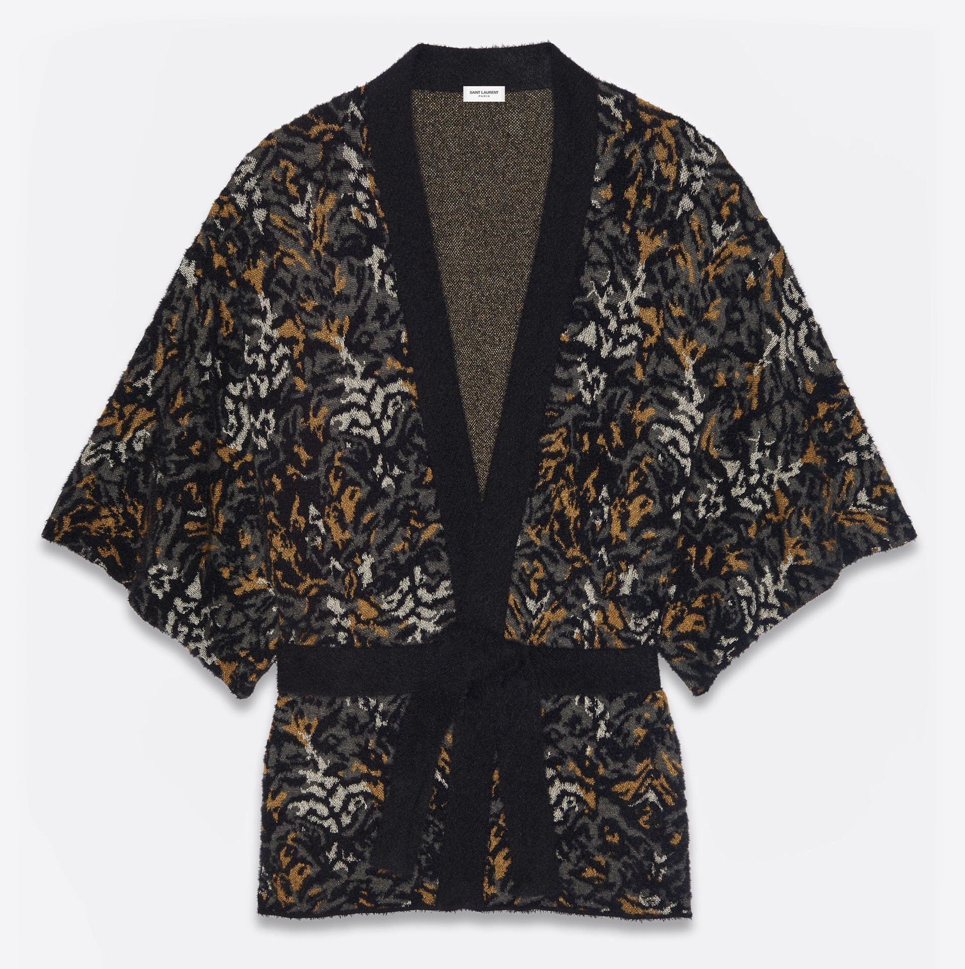 Saint Laurent カーディガン SENSE掲載 Saint Laurent アブストラクトタイガー カーディガン(2)