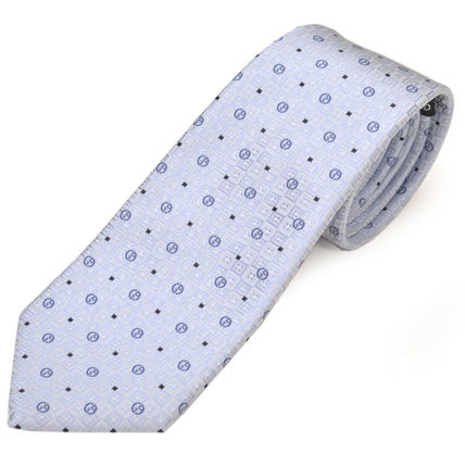 GIORGIO ARMANI Ties Dots Silk Bridal Logo Ties