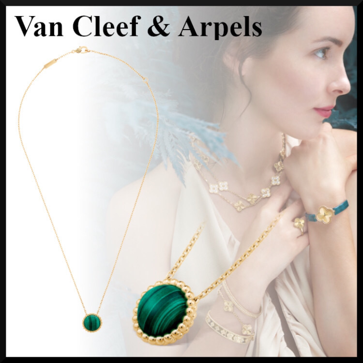 【Van Cleef&Arpels】ペルレ クルール ペンダント マラカイト