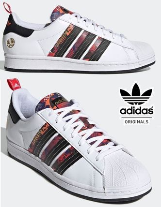 adidas Sneakers Street Style Plain Leather Sneakers