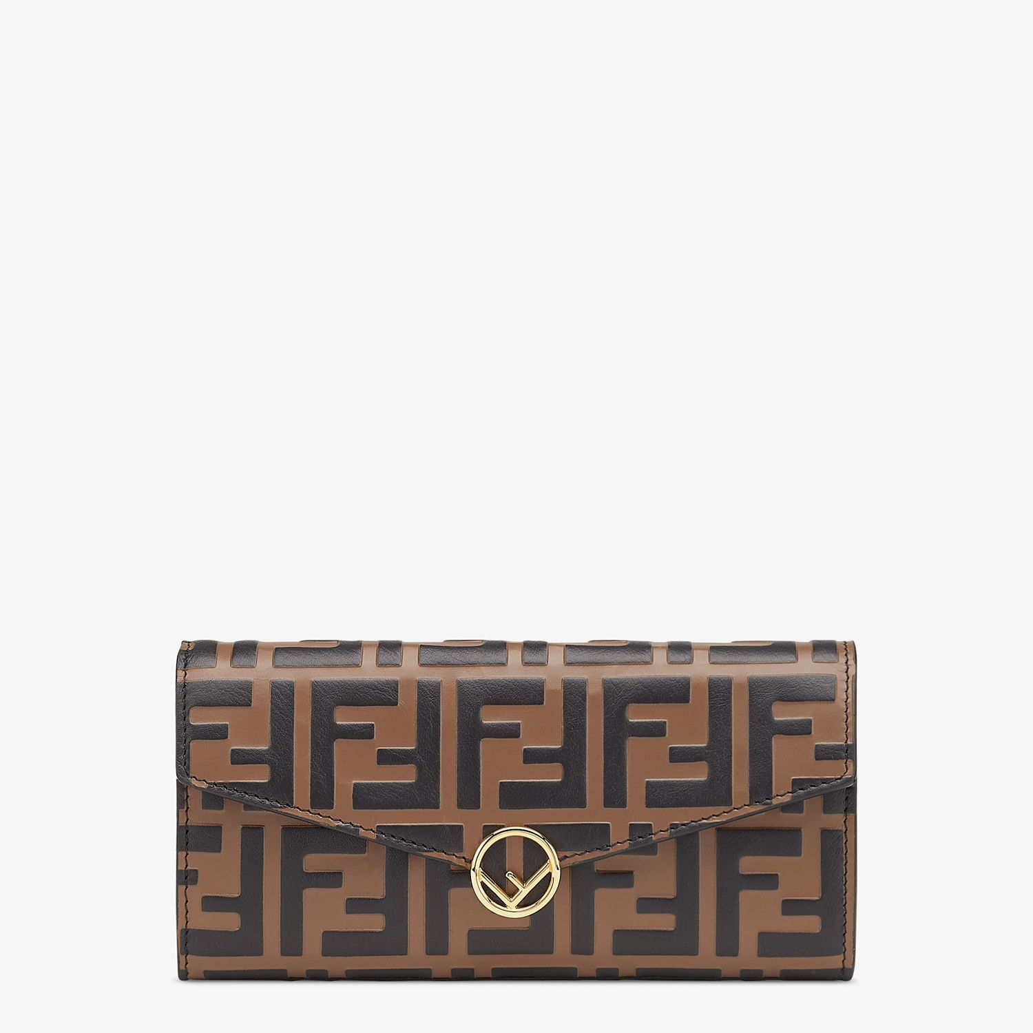 長財布 FENDI 8M0251 AAFM F13VK ブラウ-
