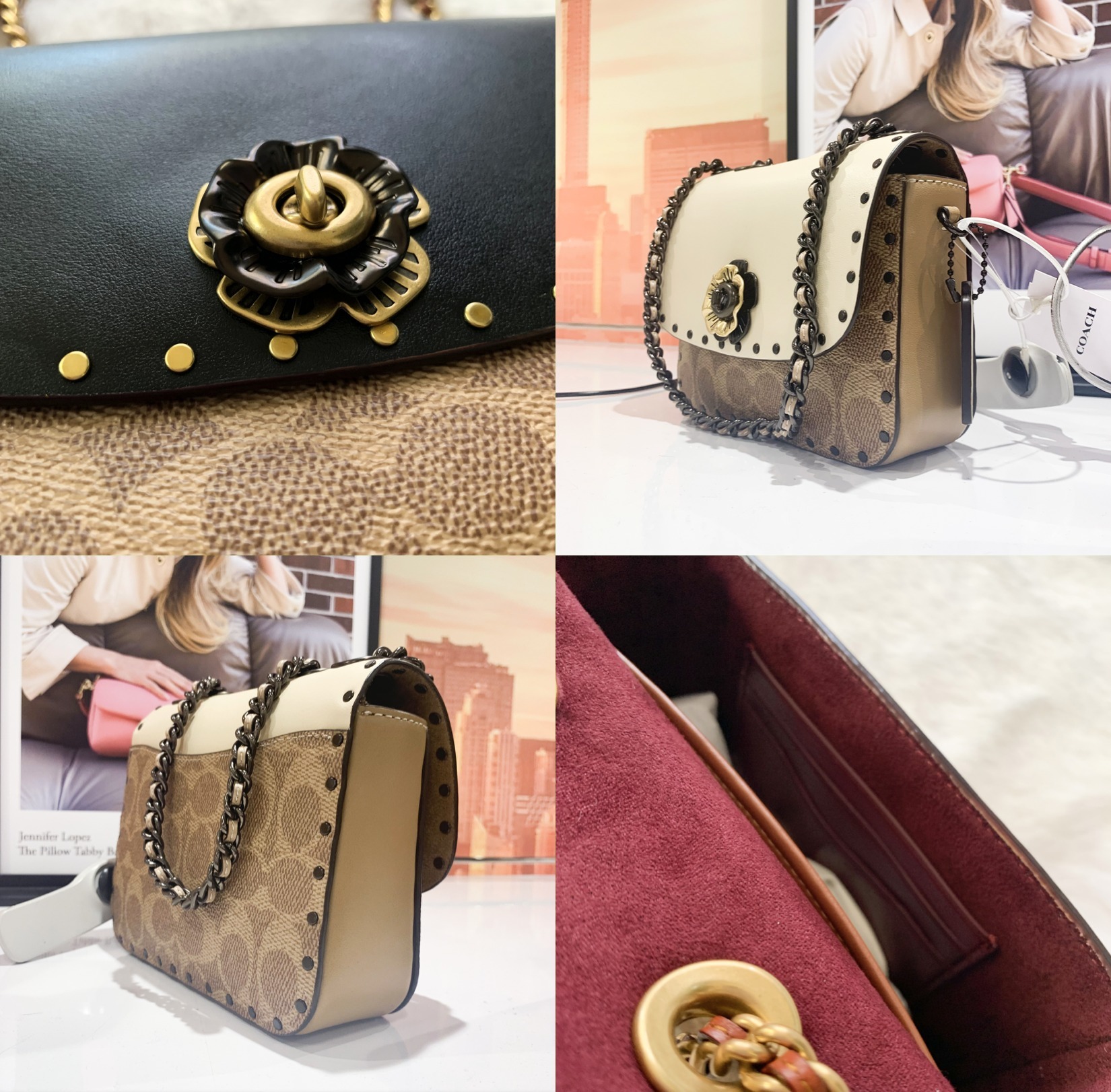 【COACHブティック】●レア人気♪●お花●マディソン 16 2WAY COACHブティック】○レア人気♪○お花○マディソン 16 2WAY