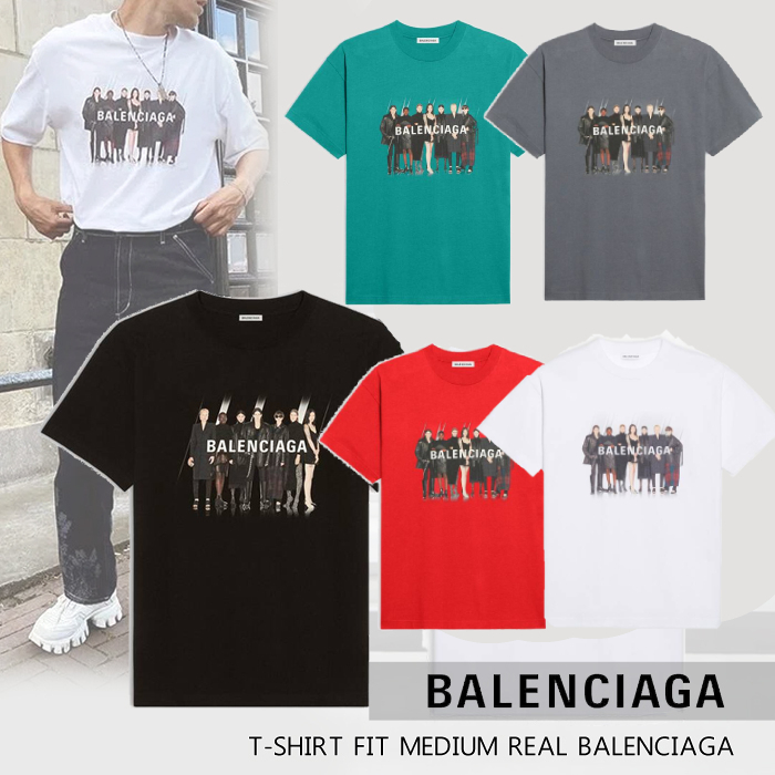 【BALENCIAGA】リアルバレンシアガ ミディアムフィットTシャツ