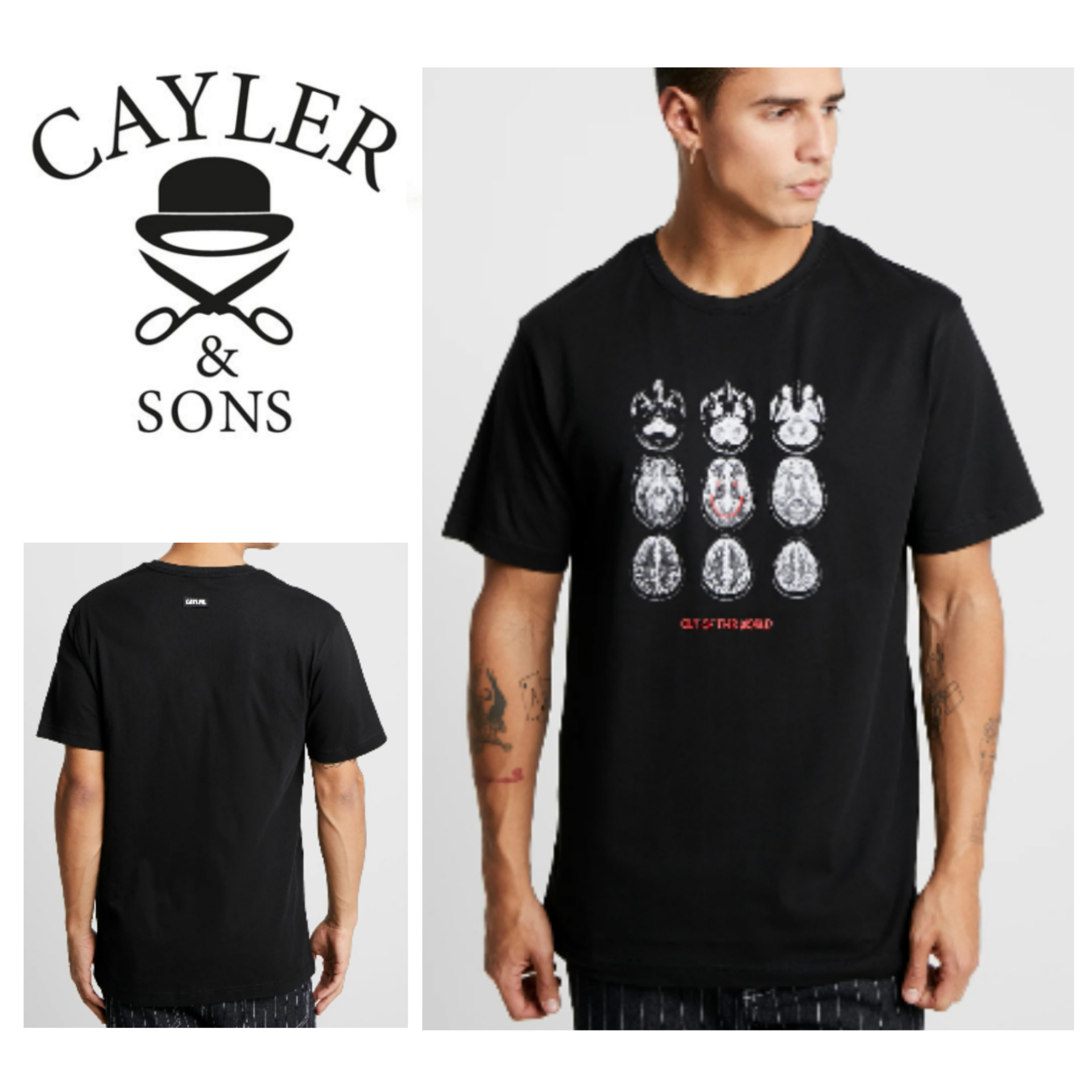SALE★Wl Scan Tee T Shirt【送込Cayler&Sons】ロゴ/CT画像★黒