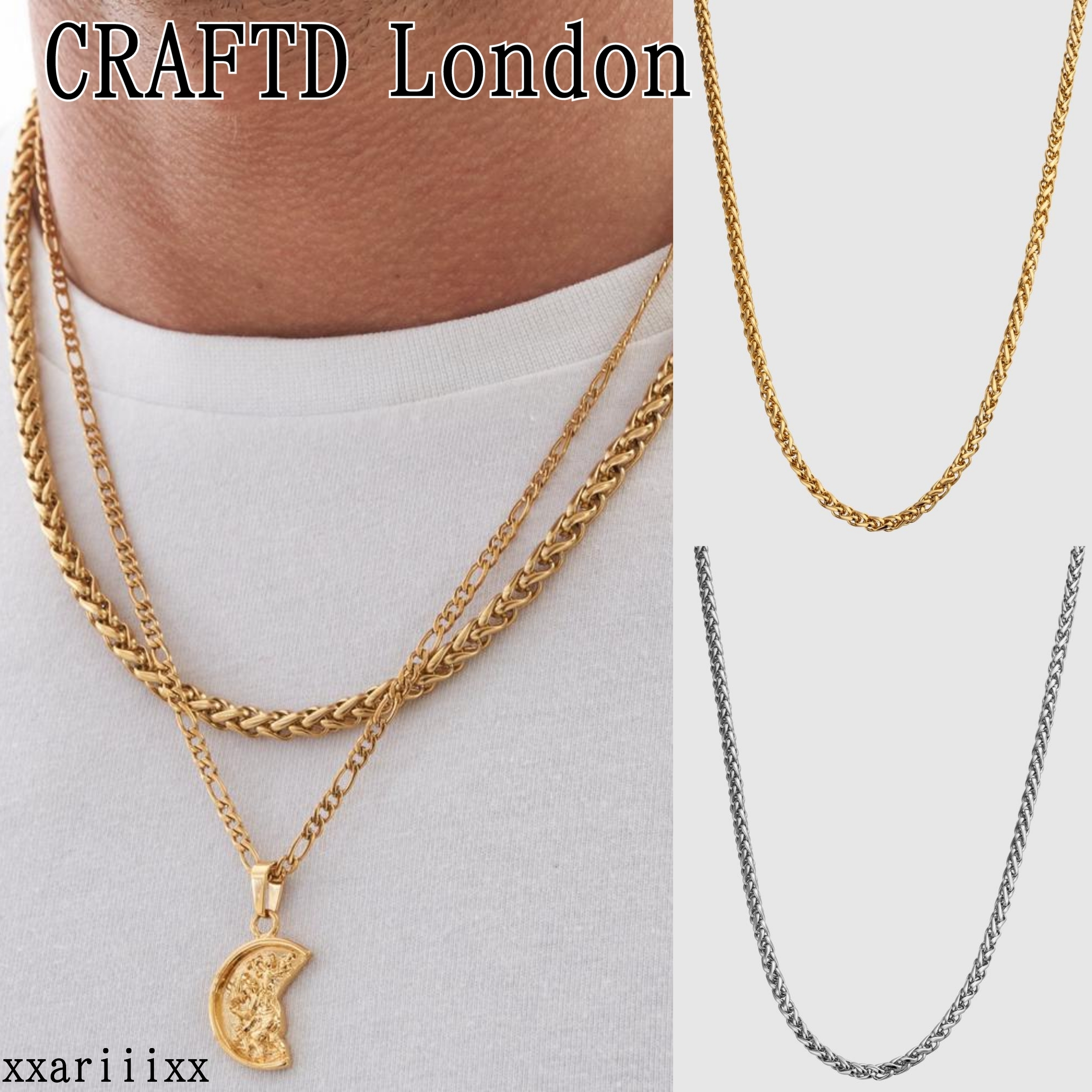 ◆NEW◆CRAFTD London◆ 18Kウィートチェーン 5mmゲージ ２色