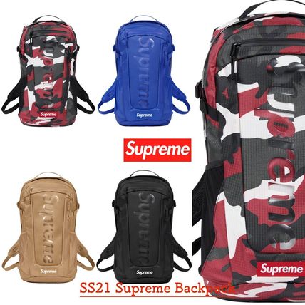 Supreme Backpacks Unisex Street Style Skater Style Backpacks