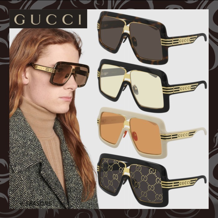 売切必至★Gucci スクエアフレーム サングラス/NewArrival