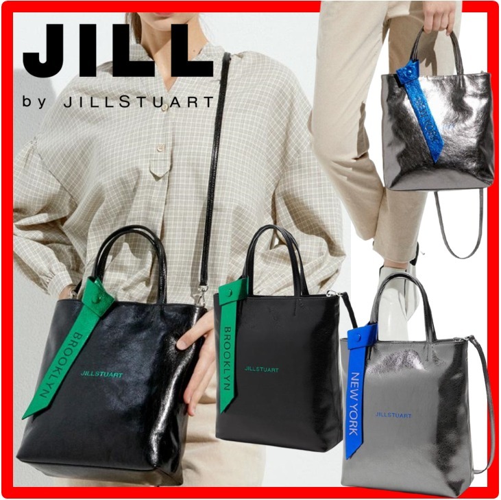 ☆韓国の人気☆JILLSTUART☆ストラップ光沢トートバッ.グ☆BAG☆