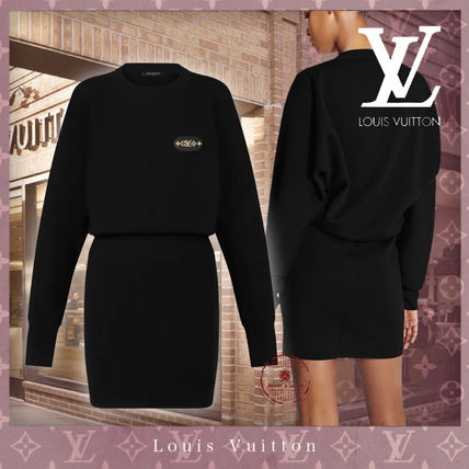 Shop Louis Vuitton Snap Button Straps Midi Dress 1a8scm By トリニティスクエア Buyma