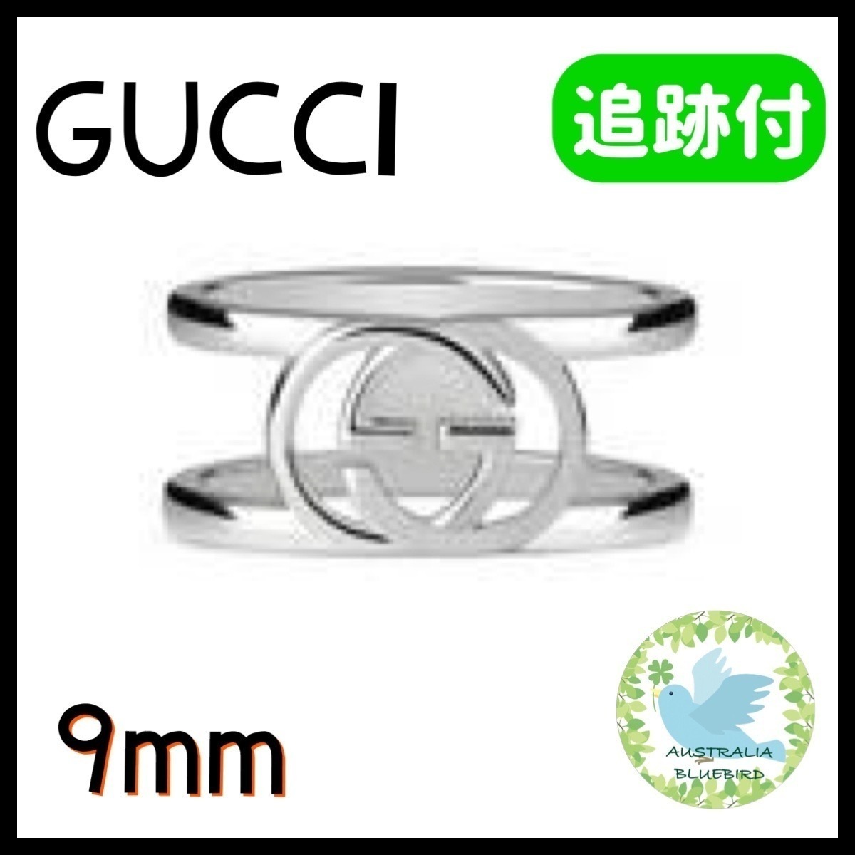 人気★GUCCI★インターロッキングG ワイドオープンリング 9mm
