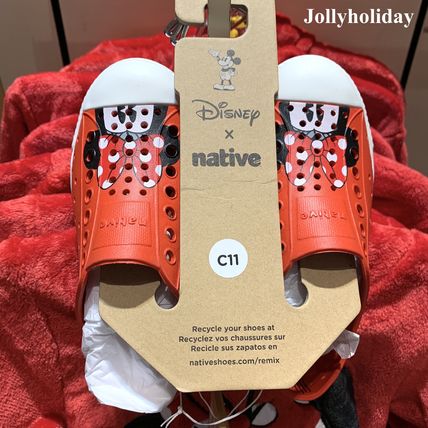 ☆Disney x native☆キッズ用スリッポン ミニー 14-20cm