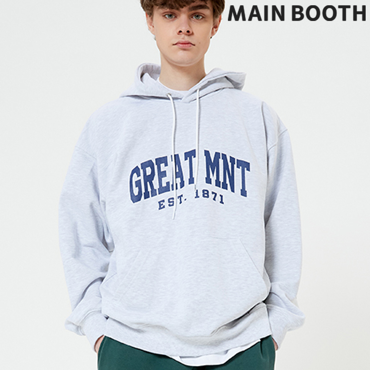 ★MAINBOOTH★Great MNT Heavy Hoody(1% MELANGE)★正規品/人気