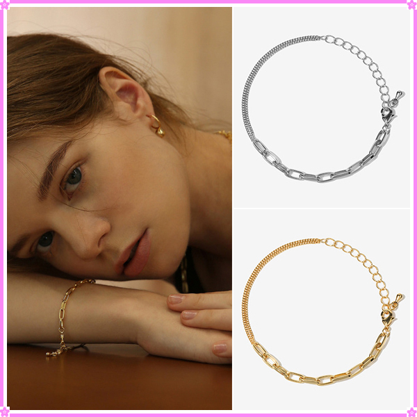 【LAZY DAWN】half chain bracelet B013〜ブレスレット