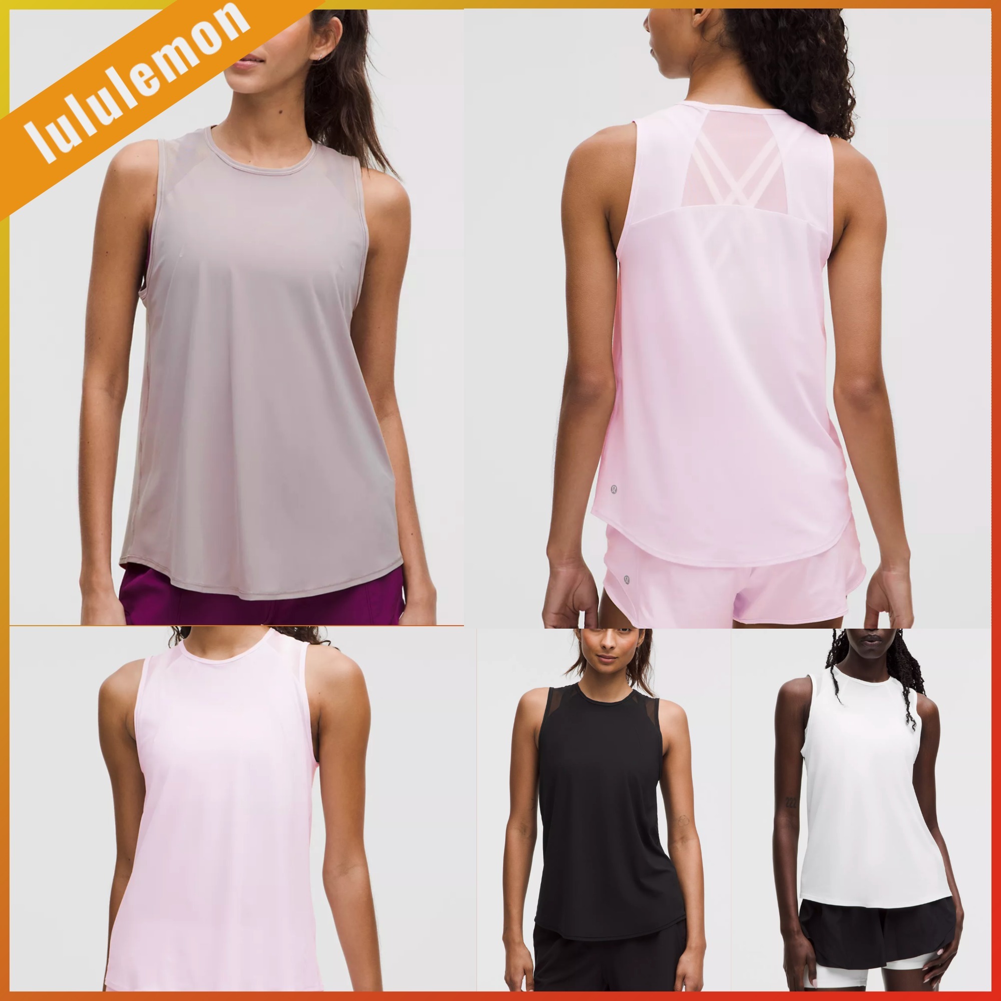 lululemon☆軽量トレーニング メッシュタンク Sculpt Tank