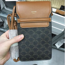 CELINE ☆ ショルダー付 スマホケース ☆トリオンフキャンバス