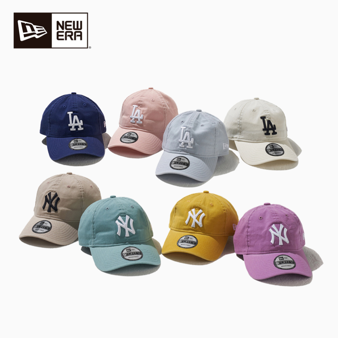 ☆Newera☆MLB BASIC WASHED ボールキャップ 帽子 全8種