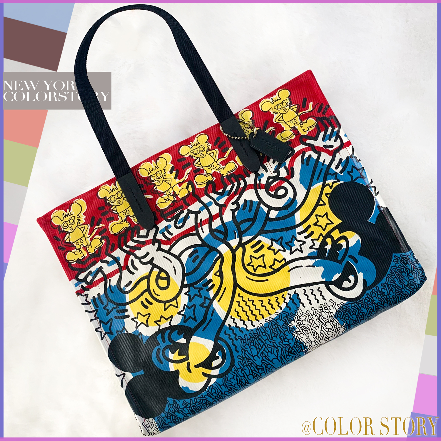 【COACH x ミッキー x キース】●日本完売！●トート 42 コラボ