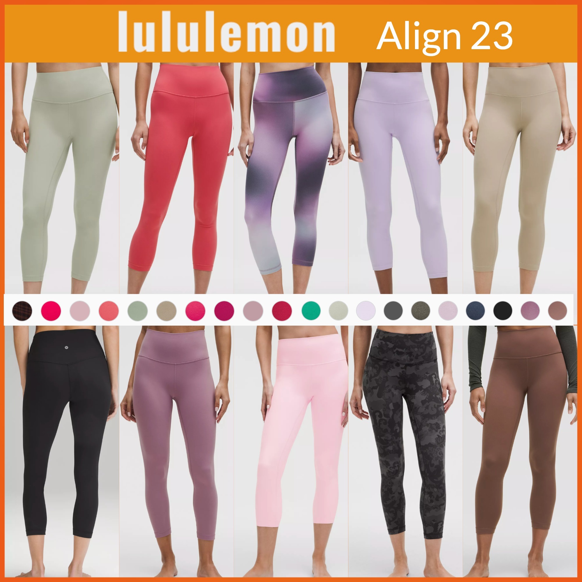 lululemon☆Align Crop 23 クロップ丈 柔らかNulu ハイライズ