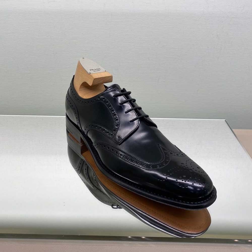 PRADA◆レザー メンズ クラシックレースアップシューズ 最安値