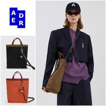 ADERERROR Messenger & Shoulder Bags Unisex Street Style 2WAY Logo Messenger & Shoulder Bags