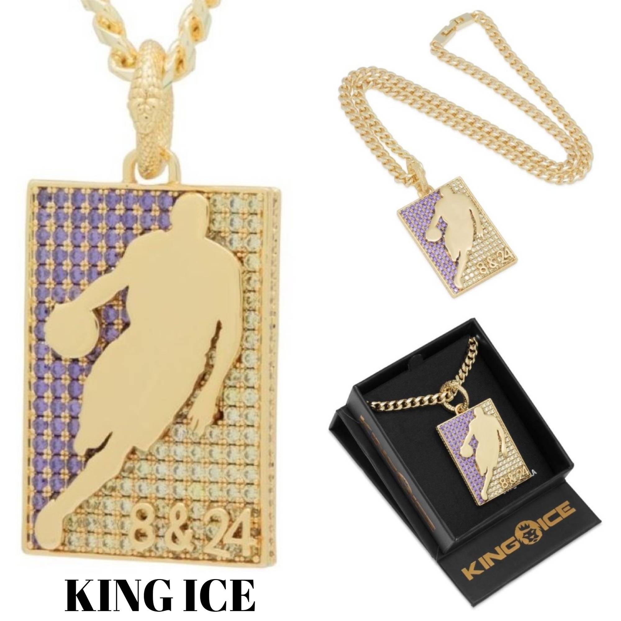 【KING ICE】国内発送 レア BLACK MAMBA SILHOUETTE ネックレス