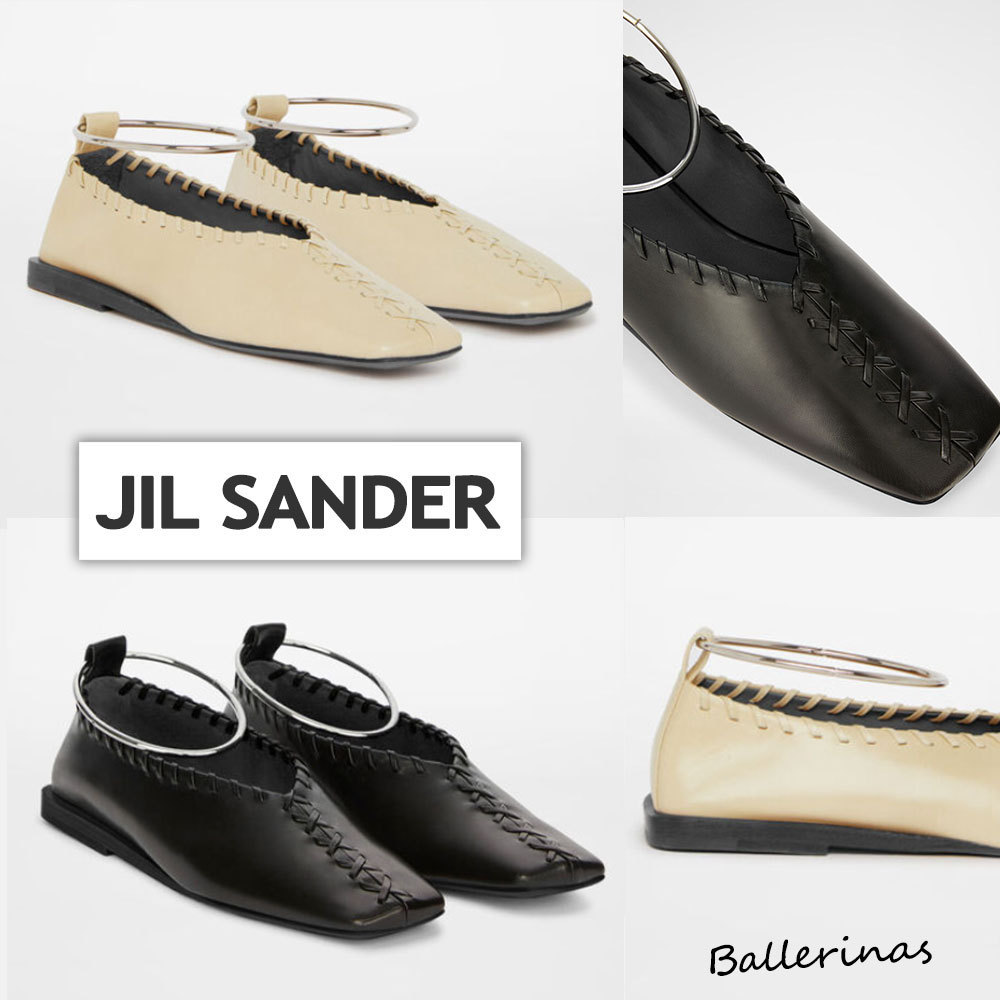 Jil sander☆Ballerinas☆レザーバレエシューズ☆送料込