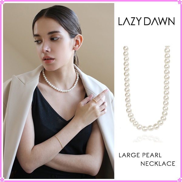 【LAZY DAWN】large pearl necklace N023〜ネックレス★2021SS
