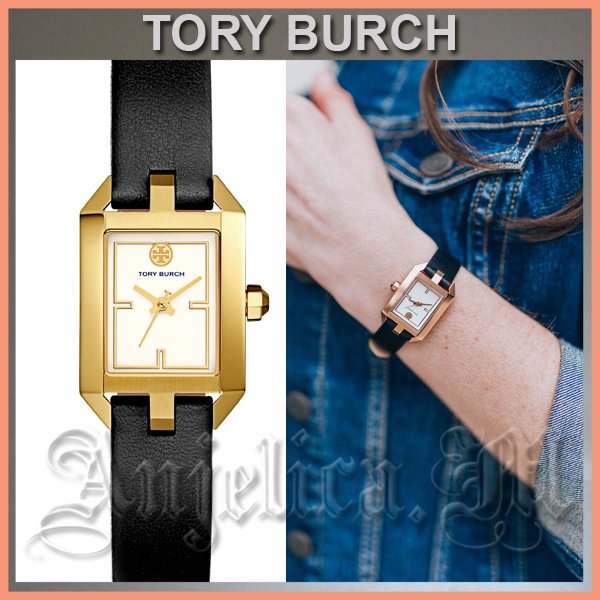 Shop Tory Burch 2021 SS Casual Style Leather Square Quartz Watches Office  Style (TBW1106) by  | BUYMA