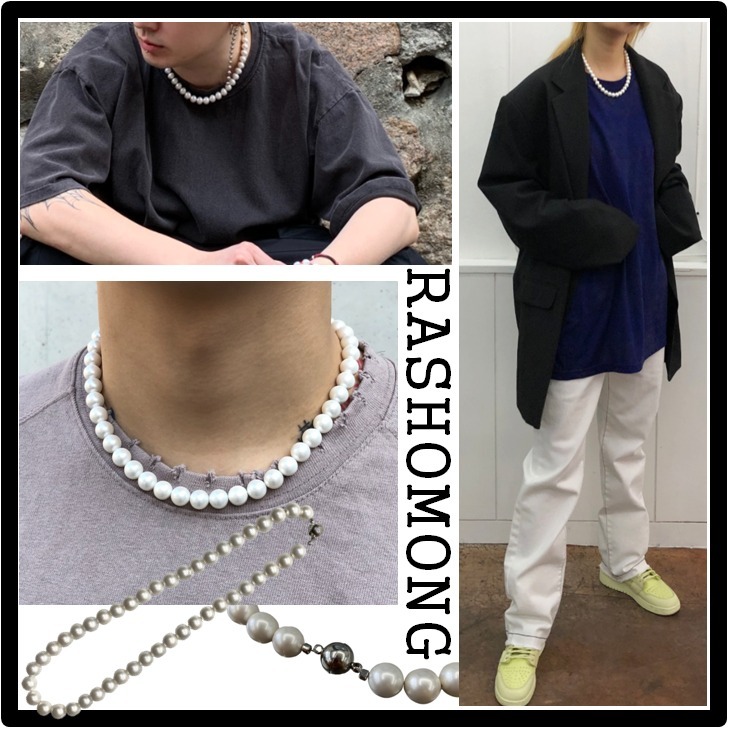 送料・関税込☆RASHOMONG☆Pearl Fashion Necklac.e★ネックレス
