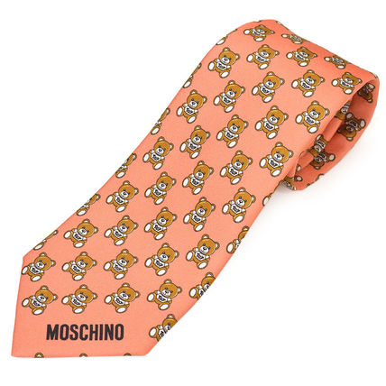 Moschino Ties Silk Other Animal Patterns Tiepin Bridal Logo Ties