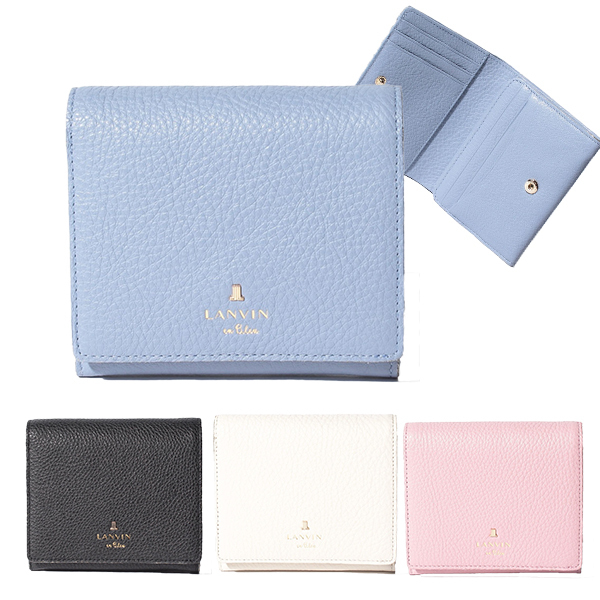 【新品】ランバンオンブルー レディース二つ折りBOX財布 lan272