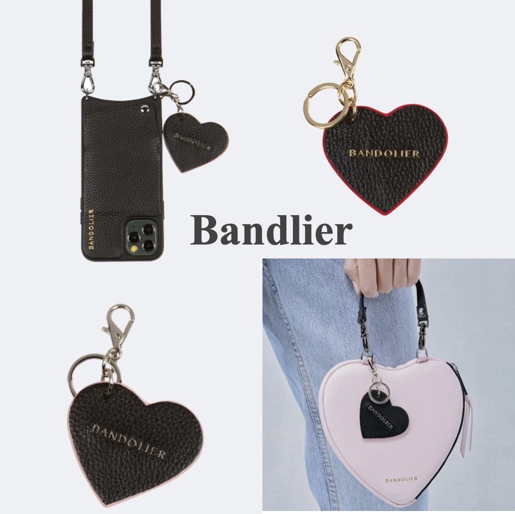 【日本未発売】Bandolier Pebble Leather ハートキーチェーン