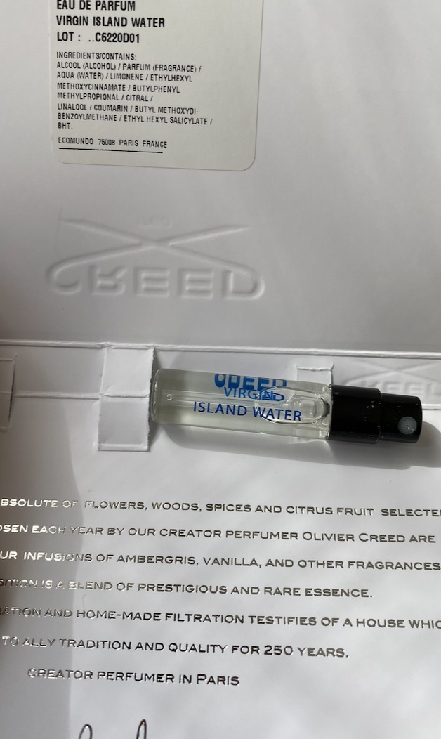 CREED☆VIRSIN ISLAND WATERヴァージンアイランドウォーター2ml