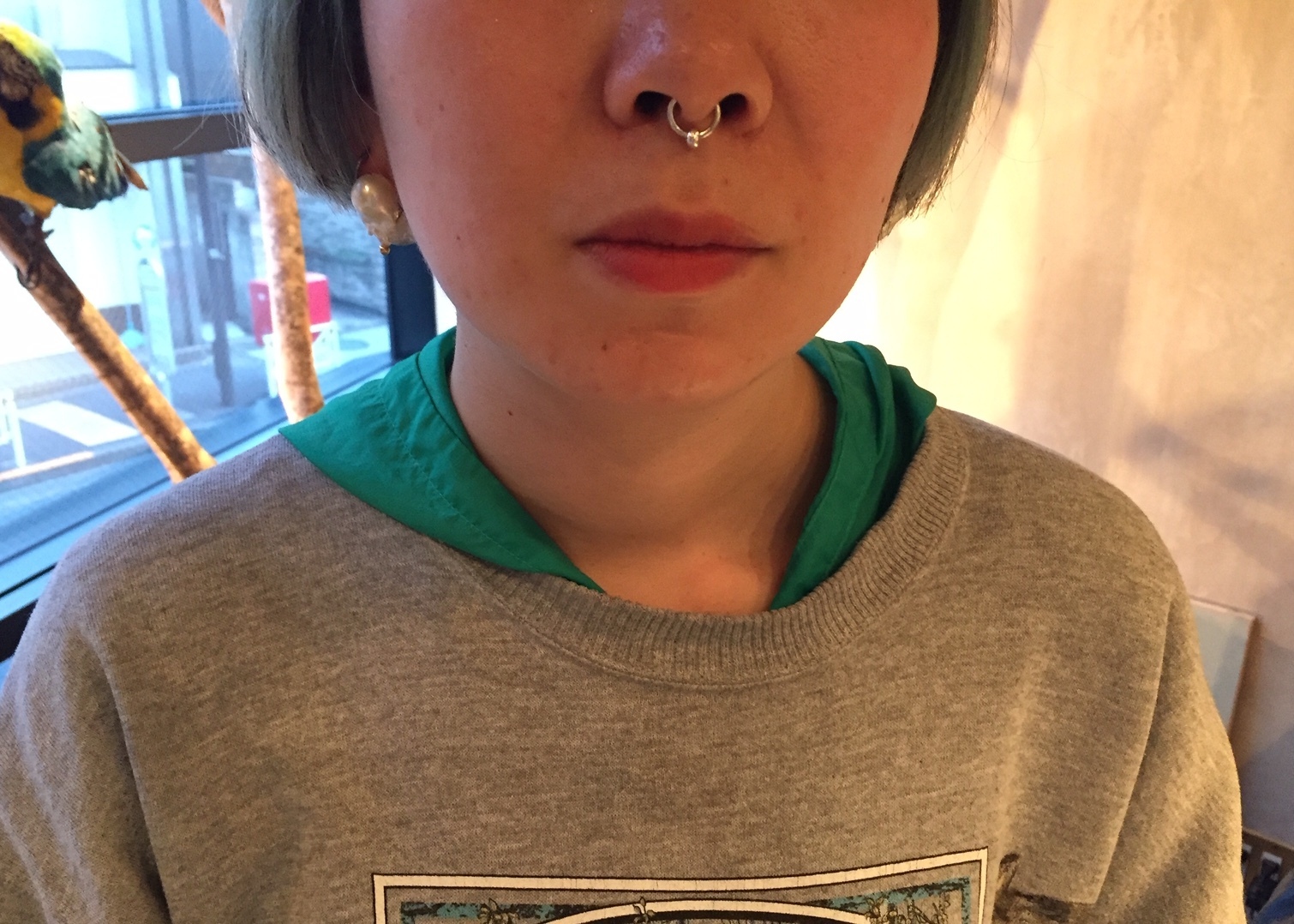 アクセサリーその他 Dangle Sterling Silver925 / 18K Gold Bead Nose Piercing(2)